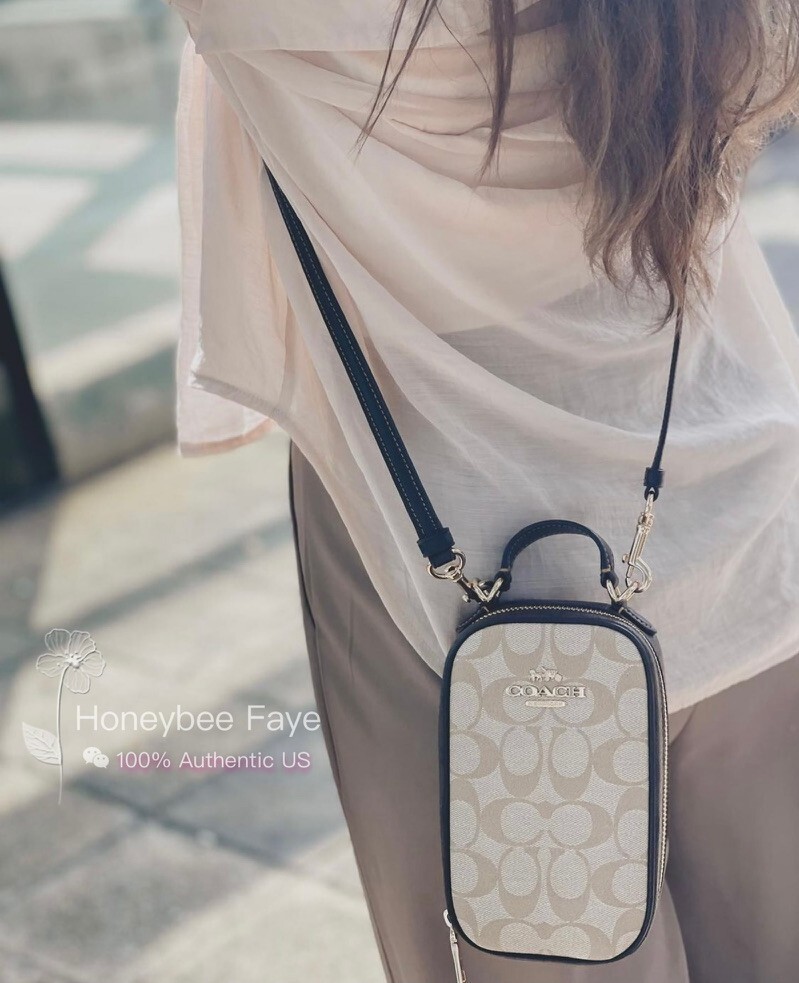 【COACH】2way★Eva Phone Crossbody★日本未発売★送料無料!! NWT Coach Eva Phone Crossbody In Blocked/Colorblock