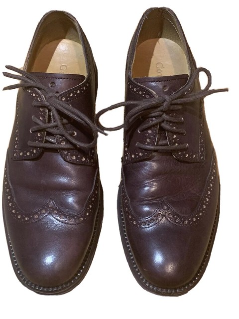 Cole Haan Lunarlon Wingtip Oxford Brown Leather Dress Shoes C12599 Mens Sz 10 M for sale online