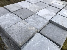 Terrassenplatten 35qm Marmor  20x20cm Grau S&auml;gerauh