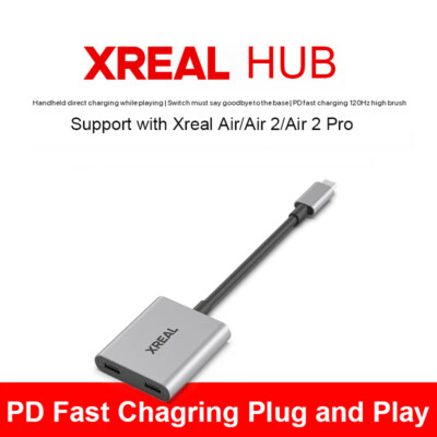Xreal HUB Plug and Play 45W Fast Charging for Xreal Air 2 Air2 Pro 