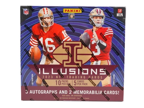 2023 Panini ILLUSIONS Factory SEALED Football HOBBY BOX 3 AUTOs