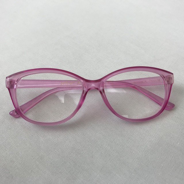 Betsey Johnson +2.50 Reading Glasses Solid HOT PINK Rectangular Frames
