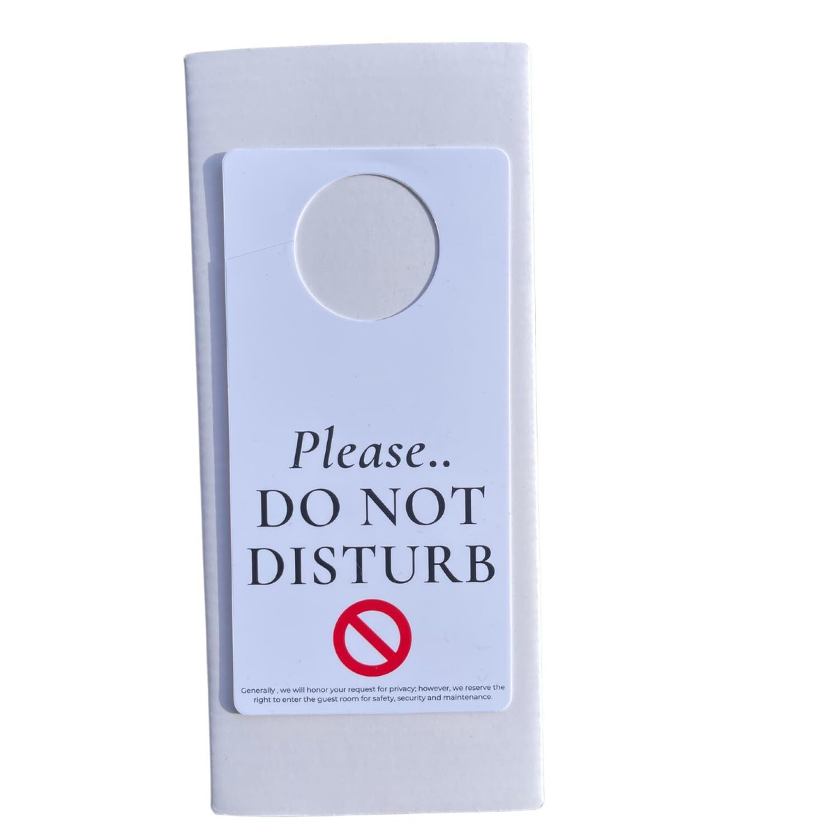 Hotel DND Do Not Disturb sign hanger for door Sold in bulk Pack of