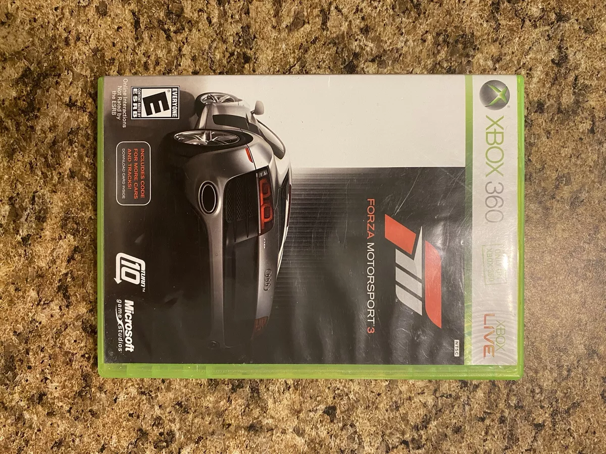 Forza Motorsport 3 (Microsoft Xbox 360, 2009) W/ Manual & Tested