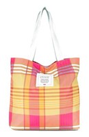 Oilily Romy Reversible Shopper Penelope Check Shopper Tasche Blue Haze Bunt Neu