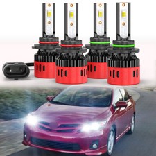 For Toyota Corolla 2009 - 2015 2016 9005 9006 Led Headlight Hilo Beam Bulbs Kit
