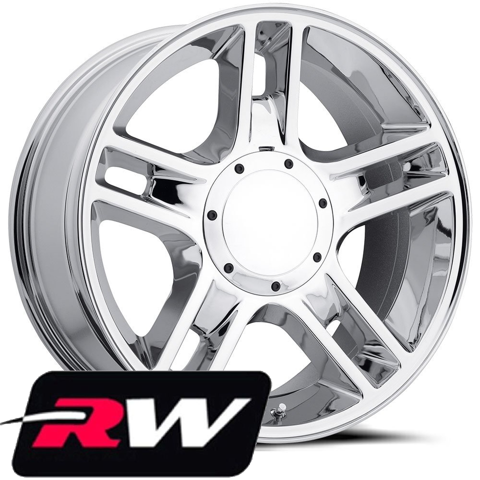 22 inch chrome Ford F150 Harley Davidson OE replica wheels 1997 2002 ...