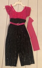 Curtain Call Style  E4149 Pink/Black Size Child Small NWT