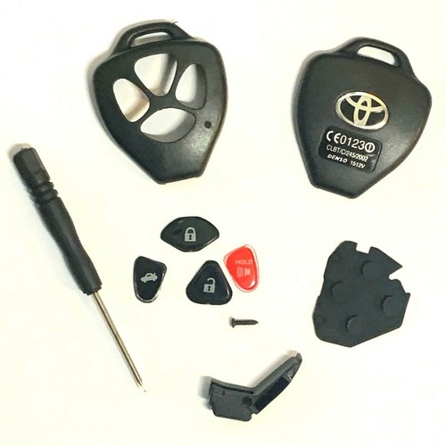 Find UNCUT 2006-2008 TOYOTA CAMRY 4 BUTTON REMOTE CASE Key Keyless Entry Shell T4 In Fast - Foto 9
