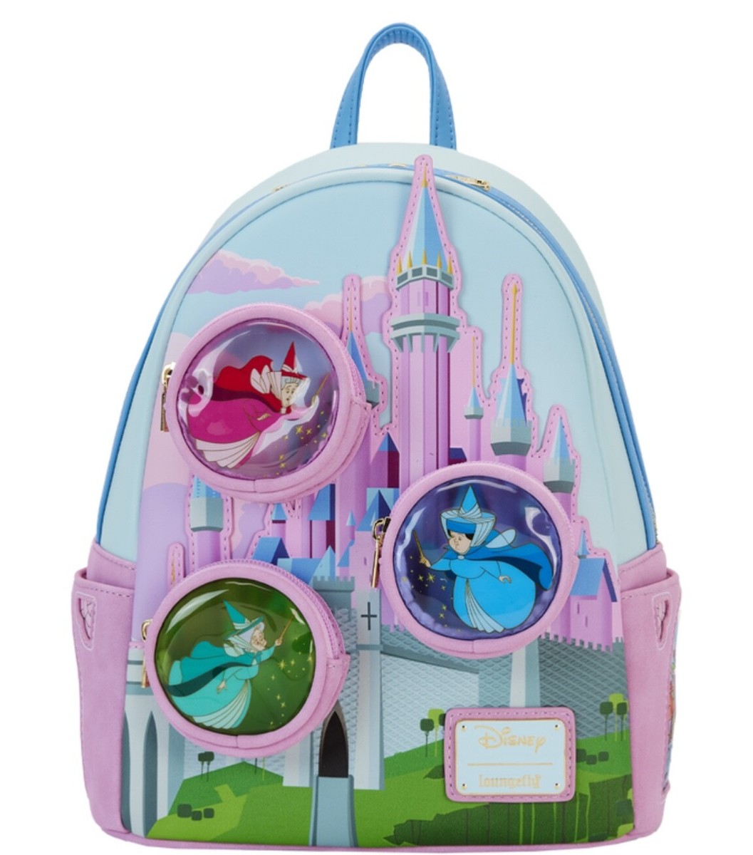 Loungefly Disney Sleeping Beauty Castle Three Good Fairies  display picture 2