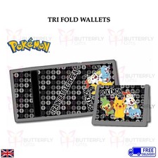 NEW OFFICIAL POKEMON PIKACHU KIDS COIN & CARD TRI-FOLD WALLET