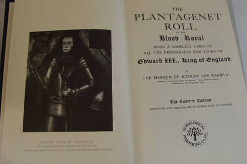 Plantagenet Roll of Blood Royal Clarence Volume Ruvigny 1905/1994 Genealogy - Picture 2 of 2