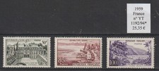 3 timbres FRANCE 1959 n° YT 1192/94*