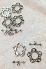 Unbranded Pewter Jewelry Making Toggle Clasps for sale