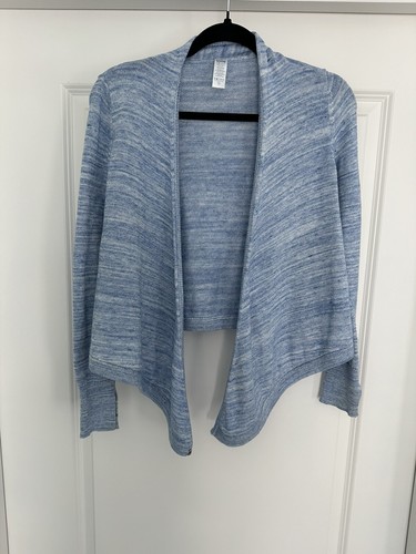 Ivivva by Lululemon Girls Blue Wrap Knit Sweater Size 10 Four's A Charm - Picture 1 of 3