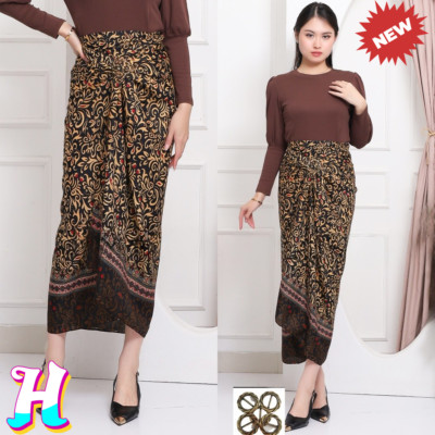 New Modern Cacaing gold kebaya batik wrap skirt Free Shipping