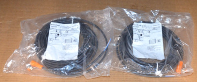 IFM electronic ecomat 400 EVC006 Anschlusskabel mit Buchse 10m 2 Stück NEU OVP