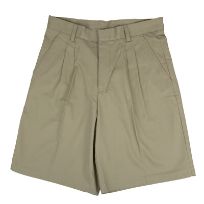 Windstan Boys Pleated Khaki Shorts 2650-KHI School Uniform Sizes to 20 