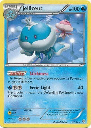 Jellicent 45/149 - Pokemon Boundaries Crossed Rare Card