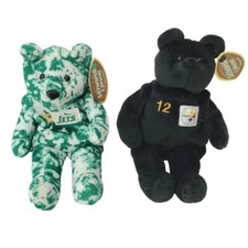 Salvinos Bammers NFL Plush Bear Joe Namath Terry Bradshaw Steelers