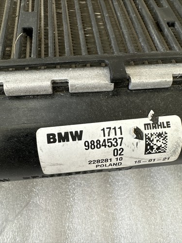 2016 - 2022 BMW X1 F48 ENGINE COOLING COOLANT AUXILIARY RADIATOR OEM - Picture 3 of 13