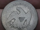 1857 S Seated Liberty Quarter- San Francisco, About Good Details