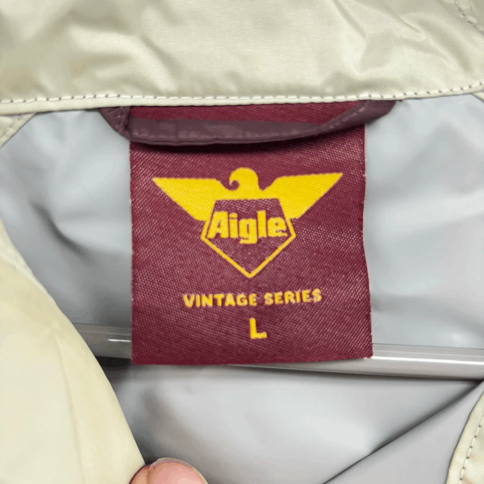 Aigle Vintage Series Mens Large Windbreaker Rain Jacket Arizona State Colors - Image 2 of 4