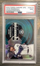 2022 Topps Chrome Update Julio Rodriguez Generation Now #GNC-24 PSA 9