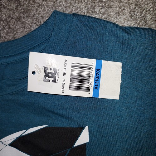 DC Star Turquoise Short Sleeve Tee Shirt XLarge - Picture 3 of 6