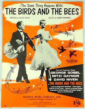 The Birds And The Bees by David  Warren Piano Vocal Chords Sheet Music Film