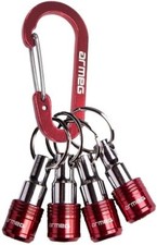 Armeg 4 Piece Bit Holder & Belt Carabiner For Screwdriver Bits,Drills,TIMBLBH4PK