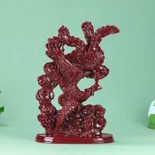 Natural cinnabar quartz Hand Carved Crystal phoenix Carving healing