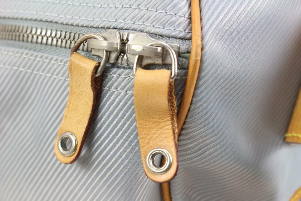 Louis Vuitton 2000 LV Americas Cup Grey Polochon Travel Bag