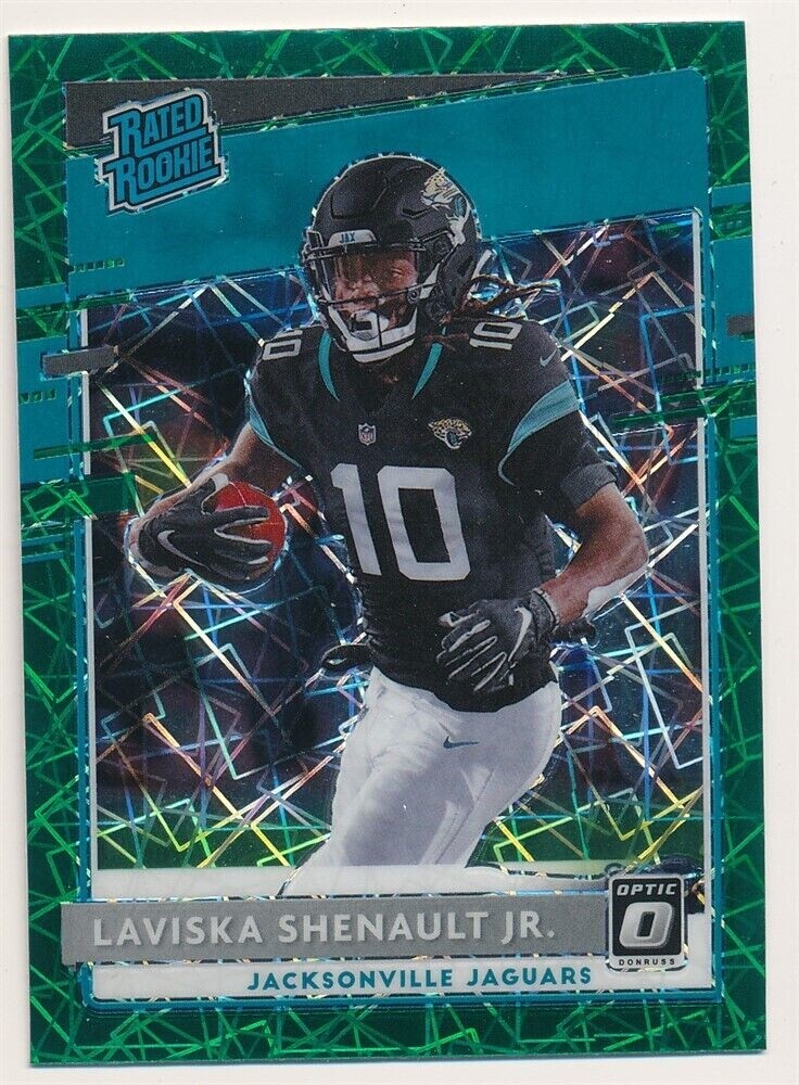 LAVISKA SHENAULT JR. 2020 DONRUSS OPTIC RATED ROOKIE GREEN VELOCITY #168 RC MINT
