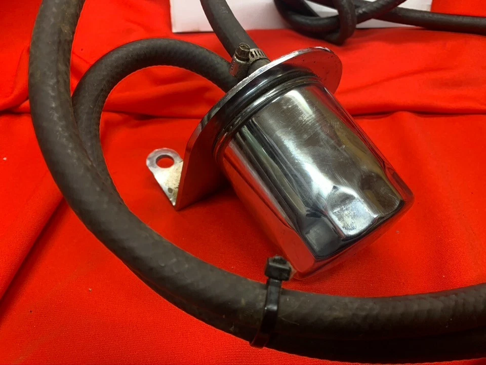 Harley Custom EVO Jagg Oil Cooler With Chrome Base & Hoses - Image 2 of 4