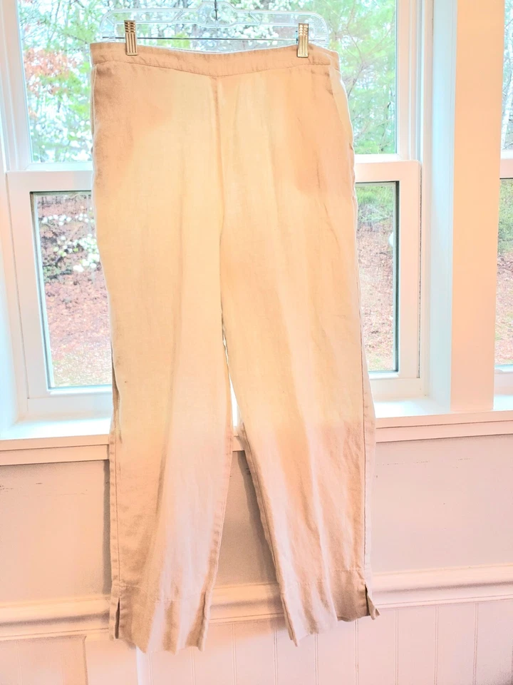 Pantalones Peck & Peck 100 % lino talla grande Foto 2 de 3