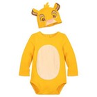 NWT Disney Store Simba Baby Costume Bodysuit Hat Mitten The Lion King Lion Guard