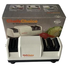 Chef's Choice Diamond Hone Knife Sharpener Trizor Edge Model 100 Made in USA