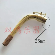 Excellence Baritone Sax neck Golen body sax parts 25mm