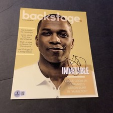 Leslie Odom Jr Signed Hamilton Aaron Burr Broadway 8x10 Photo Beckett BAS B