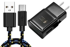 6ft USB Cable Fast Home Charger Quick Power Adapter for Cell Phones