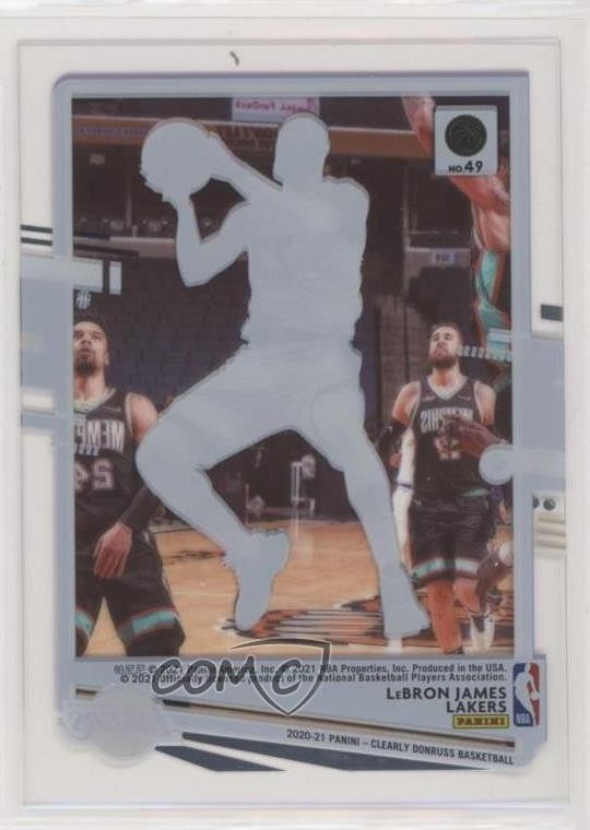 2020-21 Panini Clearly Donruss LeBron James #49 | eBay
