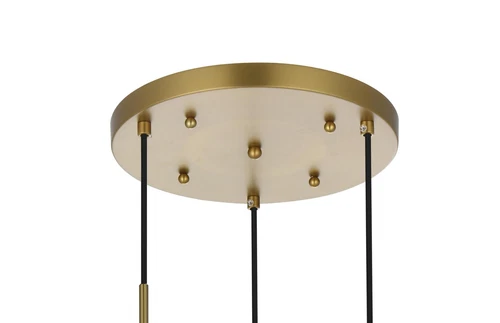 Living District Eclipse 18" Pendant Clear Shade In Chrome - Picture 5 of 9