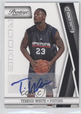 2010-11 Panini Prestige Bonus Shots Black 42/99 Terrico White Rookie Auto RC 0c2
