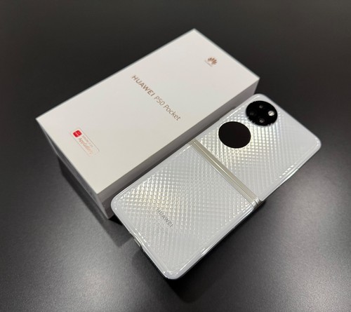 HUAWEI P50 POCKET 256 Go BLANC NACRÉ - DÉBLOQUÉ - 10/10 - RARE - EXCLUSIF - Photo 6 sur 7