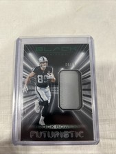 2025 Panini Black Brock Bowers #FUT-BBS Futuristic Emerald Patch #04/25 -Raiders