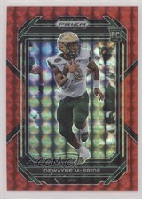 2023 Panini Prizm Draft Picks Red Finite Prizm 97/125 DeWayne McBride #131 16gw