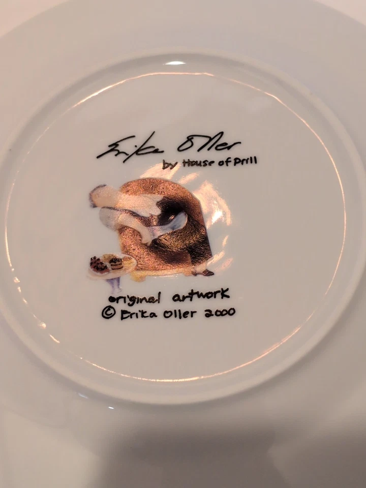 Erika Oller Santa MÁS CHOCOLATE POR FAVOR 7,5” Plato Navidad Casa de Prill Foto 2 de 3