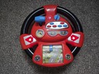 Kids Large Red Steering Wheel Toy Steer & Drive Electronic Driver Lights Sounds