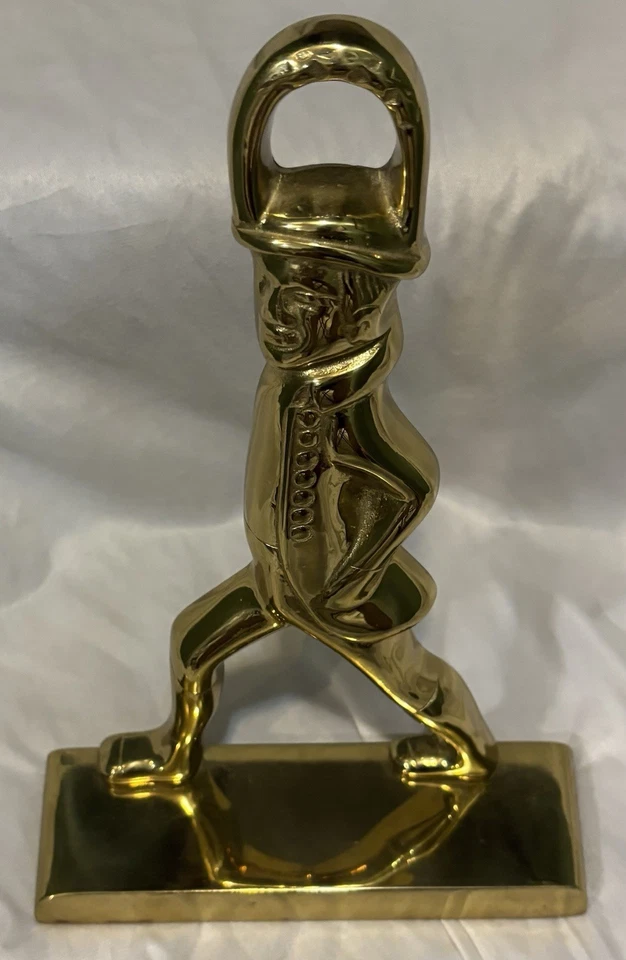 Colonial Williamsburg West Virginia 11" figurativo soldado de arpillera tope de puerta de latón Foto 4 de 4